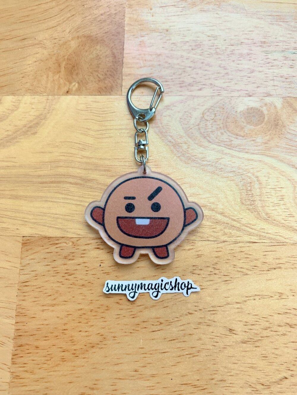 BTS BT21 Baby Line Friends Acrylic Keychain Dancing Shooky Min Yoongi Suga